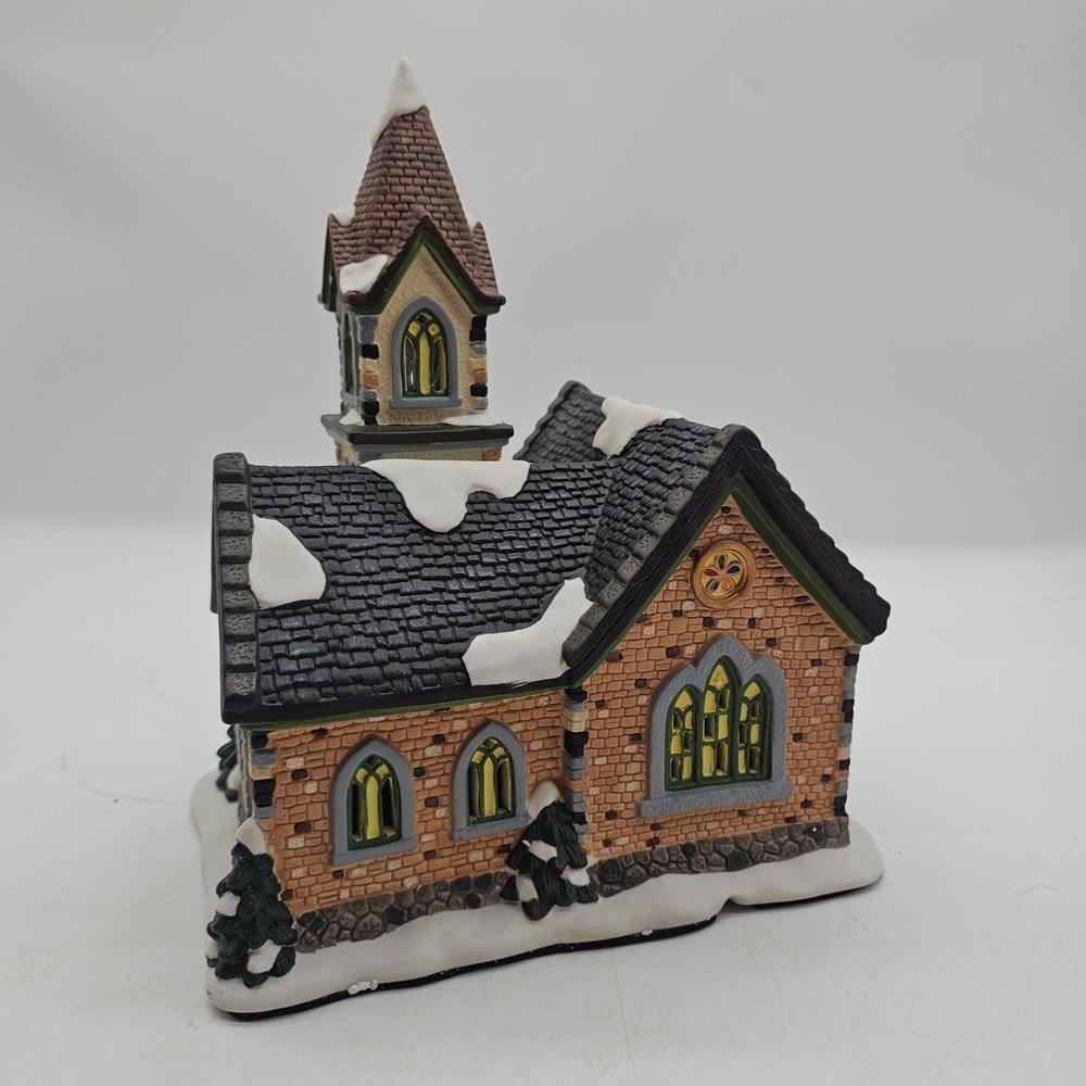 Stunning Christmas Village Church with Box